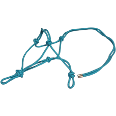 Knotted Rope Halter Cob Turquoise